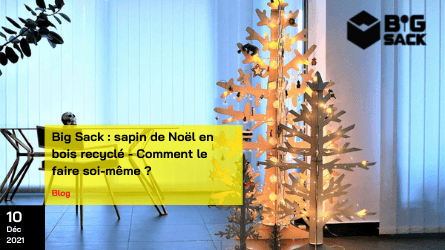 Big Sack recycled wood Christmas tree DIY article