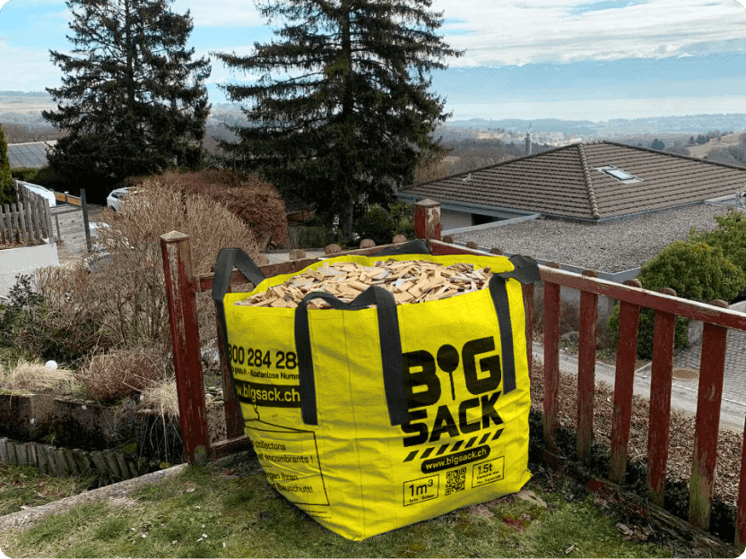 Big Sack construction waste bags on site